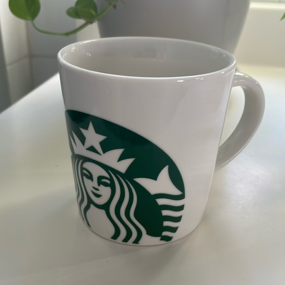Starbucks Ceramic white 14oz Coffee Mug Cup